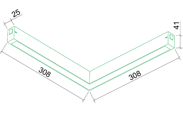 Светильник трековый угловой 29144 Track 25 с механическим  CCT-переключателем, LumFer  