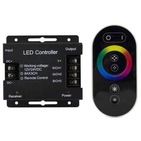 Контроллер с пультом RGB ТН05 18А  сенсорный  ПДУ LEDS POWER 