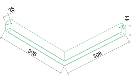 Светильник трековый угловой 29144 Track 25 с механическим  CCT-переключателем, LumFer  